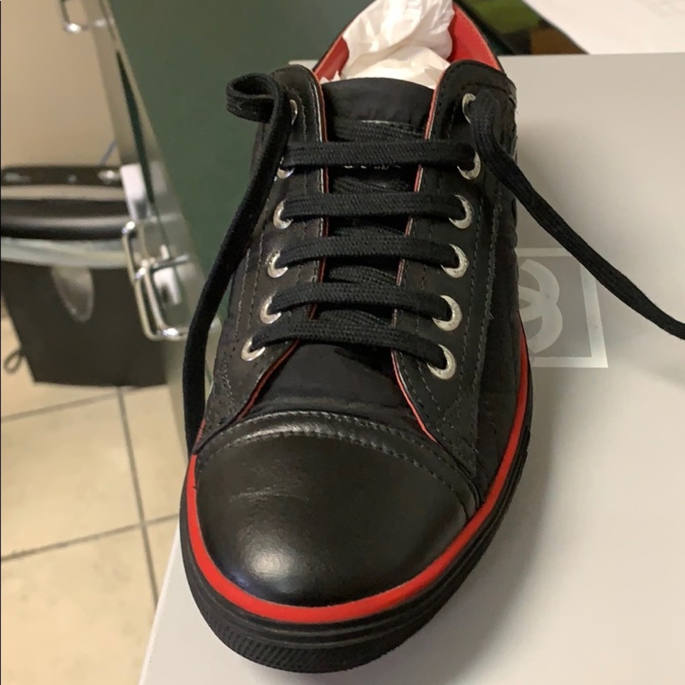 Black and Red Chanel sneakers